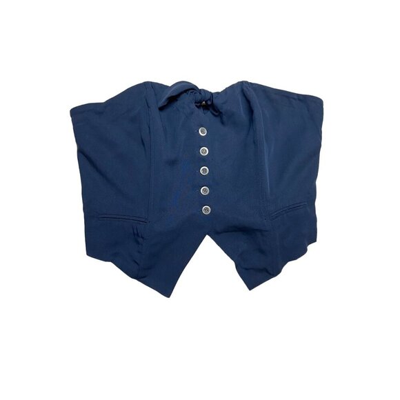 NWT Anthropologie Maeve Blue Strapless Tube Top-sz XL - Picture 4 of 13